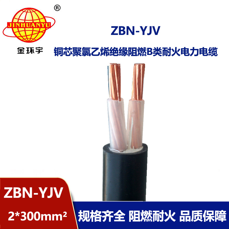 金環(huán)宇電線(xiàn)電纜 yjv多芯電纜ZBN-YJV 2X300平方  阻燃耐火yjv電纜